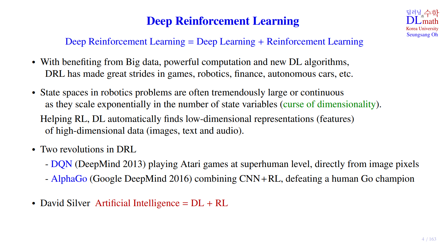 Deep Reinforcement Learning